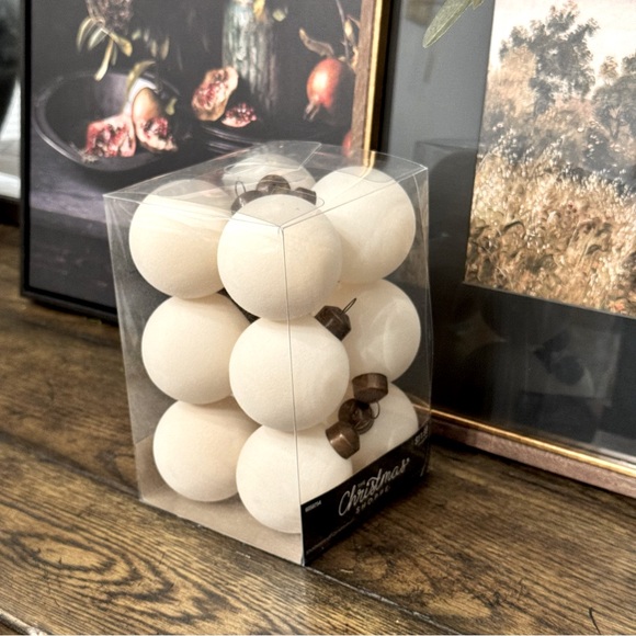 -Hobby Lobby  S/ Brown/ Shatterproof christmas ornaments ~ DUP~ Studio McGee - Picture 5 of 7